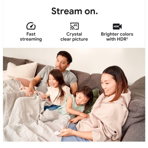 Google Chromecast with Google TV 4K (Snow) – Streaming Media Player – New Sealed - Picture 10 of 12